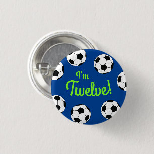 Birthday-partij in de sport ronde button 3,2 cm