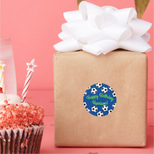 Birthday-partij in de sport ronde sticker