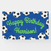 Birthday-partij in de sport spandoek (Horizontaal)