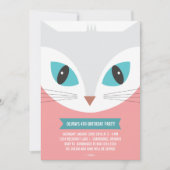 BIRTHDAY PARTIJ-INVITATIE BIJ WHIMSISCHE KINDEREN KAART (Voorkant)