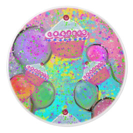 BIRTHDAY PARTIJ KERAMISCHE KNOP