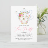 Birthday Partij Kind van de waterverf Kaart (Staand voorkant)