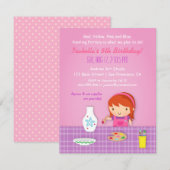 Birthday Partij Kinder Pottery Painting Arts Kaart (Voorkant / Achterkant)