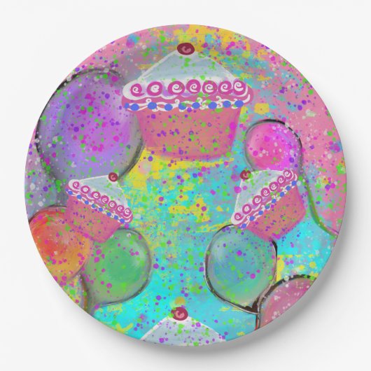 BIRTHDAY PARTIJ PAPIEREN BORDJE (Voorkant)