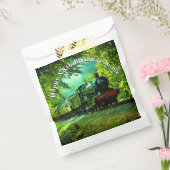 Birthday-partij van het Man van Steam Train Bedankzakje (Gezegeld)