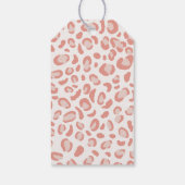 Birthday Partij voor de Roze Wilde One Safari Dier Cadeaulabel (Achterkant)