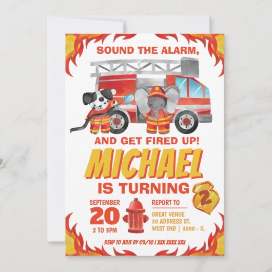 Birthday Partij voor de waterverf Kaart (Voorkant)