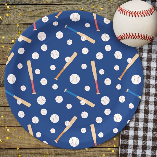 Birthday Partij voor het Baseball- en Bat-sportpat Papieren Bordje