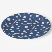 Birthday Partij voor het Baseball- en Bat-sportpat Papieren Bordje (Gekanteld)