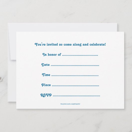 Birthday-partijuitnodiging met drumkit drummer kaart (Achterkant)