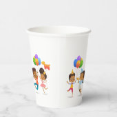 Birthday Party (Afrikaans-Amerikaans) Papieren Bekers (Rechts)