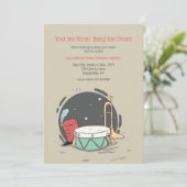 Birthday Party and Band Elements Kaart (Staand voorkant)