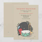 Birthday Party and Band Elements Kaart (Voorkant / Achterkant)