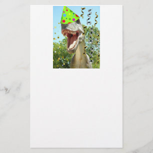 Birthday Party Animal Dinosaur Briefpapier