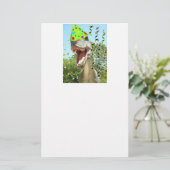Birthday Party Animal Dinosaur Briefpapier (Staand voorkant)