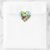 Birthday Party Animal Dinosaur Hart Sticker (Tas)