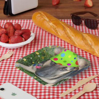 Birthday Party Animal German Shepherd Papieren Bordje