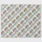 Birthday Party Animals Cadeaupapier (Vlak)