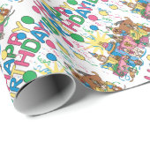 Birthday Party Animals Cadeaupapier (Rol Hoek)