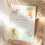 Birthday Party Animals Colorful Kids Kaart<br><div class="desc">Nodig je vrienden en familie uit om je kleine feestje te vieren met deze leuke,  kleurrijke en spannende uitnodiging voor het verjaardagsfeest. Dit ontwerp is voorzien van een schattige vos,  eekhoorn en hert! Met kleurrijke accenten zullen we zeker van je houden. Zoeken naar overeenkomende objecten in onze winkel.</div>