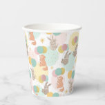 Birthday Party Animals Colorful Kids Papieren Bekers<br><div class="desc">Steek de dorst van je vrienden en familie af met dit schattige speelse kinder patroon,  perfect voor je kleine feestdier!</div>