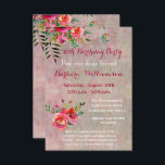 Birthday Party any Age Waterverf Flowers Kaart<br><div class="desc">Mooie verjaardagsfeestkaart voor een speciale vriend; mooi om uit te kijken met waterverf bloemen en een zachte texturele achtergrond. Heren, kleurrijk en vrolijk — het zal zeer gewaardeerd worden. Veel om zich op deze uitnodiging te personaliseren en het zal passend zijn voor elke leeftijd met een eenvoudige tekstwijziging. Overeenkomende producten...</div>