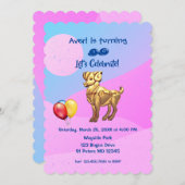 Birthday Party - Aries (21 maart - 19 april) Kaart (Voorkant / Achterkant)