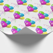Birthday Party-ballonnen Cadeaupapier (Hoek)