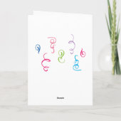 Birthday Party ballons Wheaten Terrier Card Kaart (Achterkant)