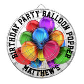Birthday Party Balloon Popper Dartbord (Voorkant)