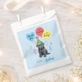 Birthday Party Balloons Bouvier des Flandres Bedankzakje (Geknipt)