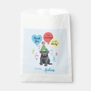 Birthday Party Balloons Bouvier des Flandres Bedankzakje