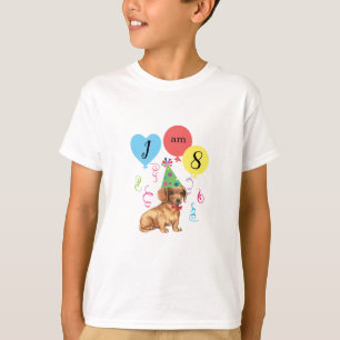 Birthday Party Balloons Dachshund T-shirt