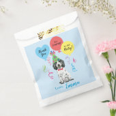 Birthday Party Balloons English Cocker Spaniel Bedankzakje (Gezegeld)
