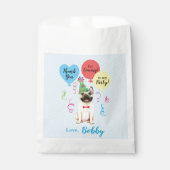 Birthday Party Balloons French Bulldog Favor Bag Bedankzakje (Voorkant)