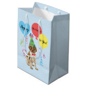 Birthday Party Balloons German Shorthaired Pointer Medium Cadeauzakje (Achterkant Gekanteld)