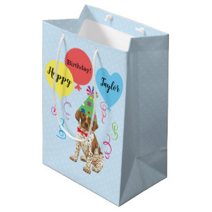 Birthday Party Balloons German Shorthaired Pointer Medium Cadeauzakje