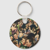  Birthday Party Balloons, Hollywoodthema Sleutelhanger (Voorkant)