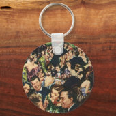  Birthday Party Balloons, Hollywoodthema Sleutelhanger (Voorkant)