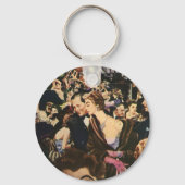  Birthday Party Balloons, Hollywoodthema Sleutelhanger (Achterkant)