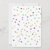 Birthday Party Balloons Invitation Kaart (Achterkant)