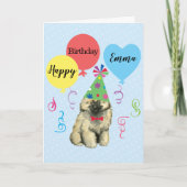 Birthday Party Balloons Keesdoorn Kaart (Voorkant)