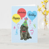 Birthday Party Balloons Newfoundland Kaart (Gele Bloem)