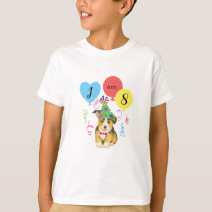 Birthday Party Balloons Pembroke Welsh Corgi T-shirt