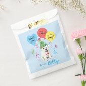 Birthday Party Balloons Westie Favor Bag Bedankzakje (Gezegeld)