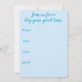 Birthday Party Balloons Wheaten Terrier Invitation Kaart (Achterkant)