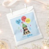 Birthday Party Balloons Yorkie Bedankzakje (Geknipt)