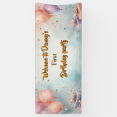 Birthday party banner (Verticaal)