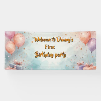 Birthday party banner