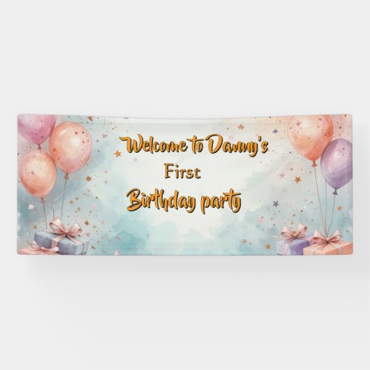 Birthday party banner (Horizontaal)